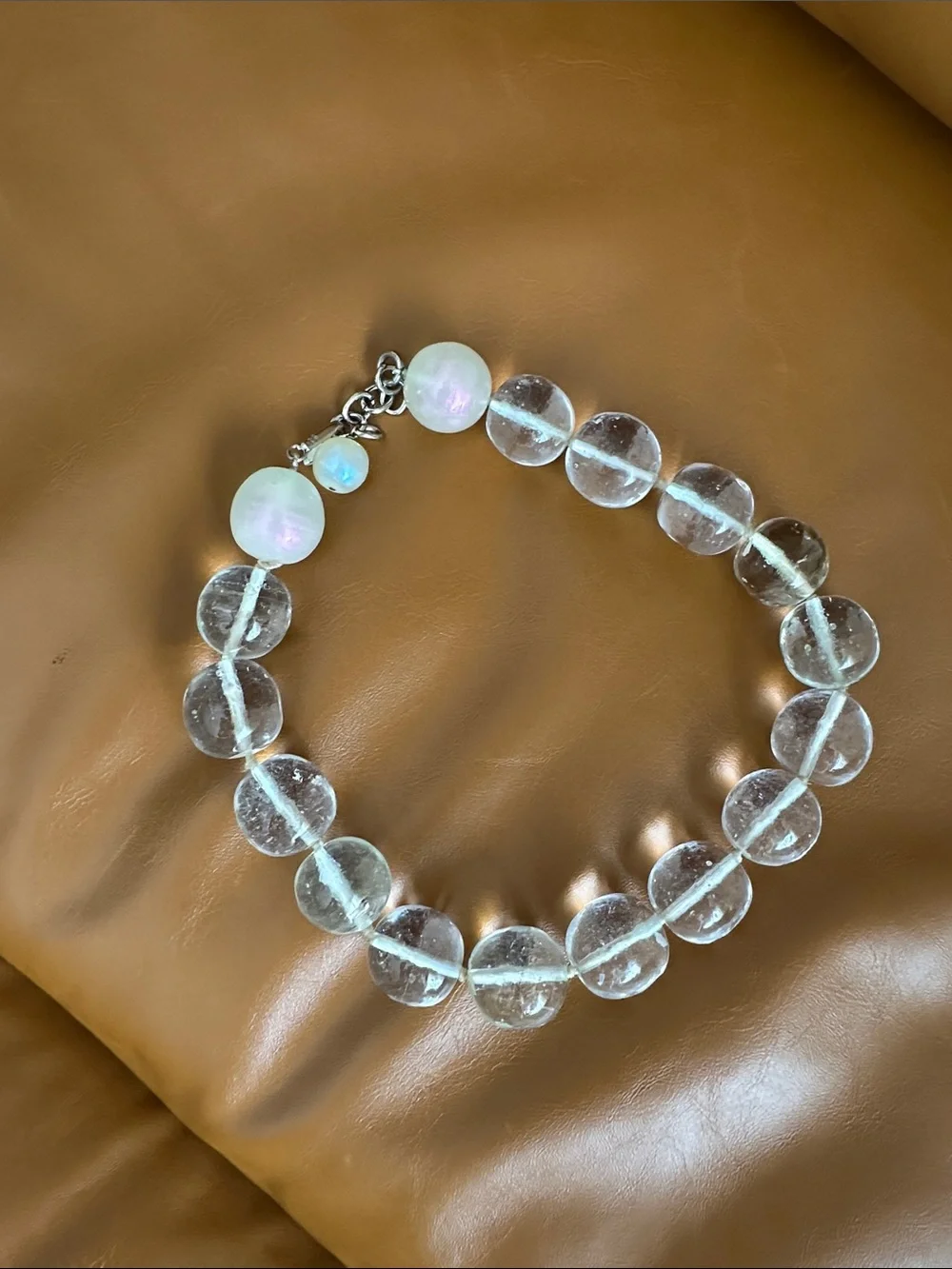 Vintage 1998 Chanel large gripoix glass orb necklace